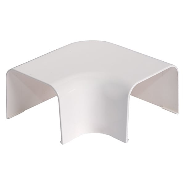 Coude Plat 80x60mm RAL9010