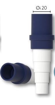 Connecteur Adaptateur Flexi 20mm - Bleu