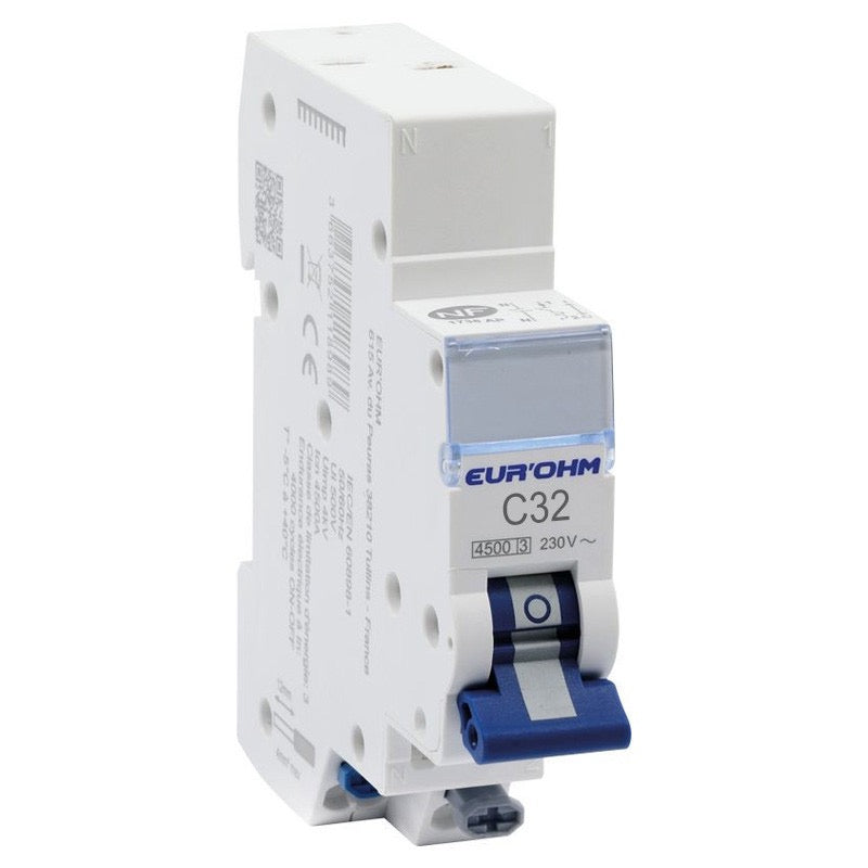 Disj 1P+N 32A C rap/vis 4,5kA