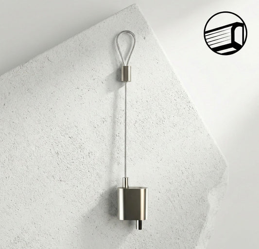 Etui de 10 filins diamètre 2mm longueur 2m, bloque-filin DBFM, terminaison boucle 60Kg