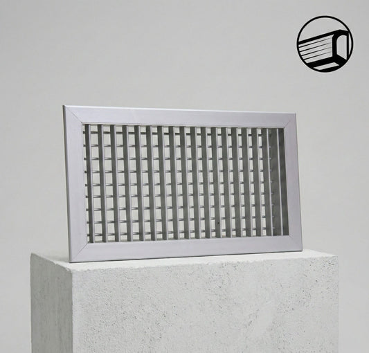 Grille double déflexion RAL9003